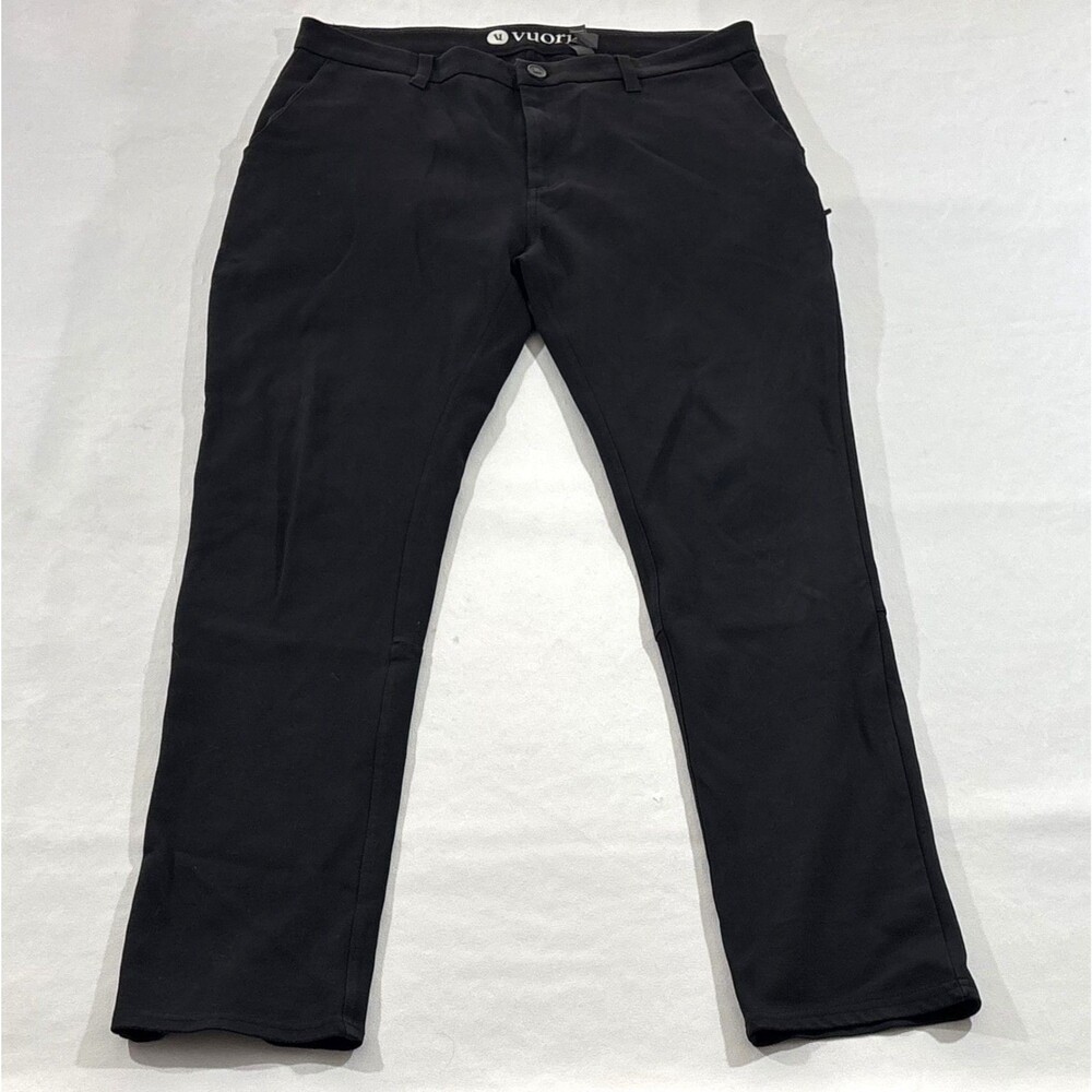 Vuori Everything Performance Pants Mens Golf Chino V420 Black Athletic Sz 34